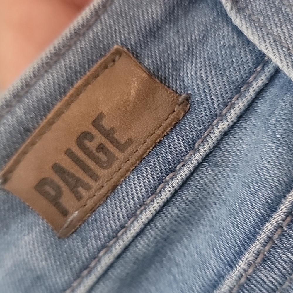 Paige Jane Zip Skinny Jeans Size 25 Low Rise Ankle Zip Y2K - Picture 9 of 16